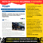 NOTA DE REPÚDIO À PISTOLAGEM DIGITAL PROMOVIDA CONTRA A CATEGORIA DOS CORRETORES DE IMÓVEIS DE LUCAS DO RIO VERDE